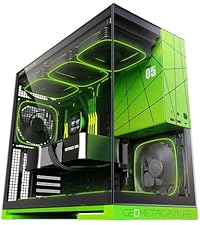 Geometric Future M5 Tempered Glass Mid Tower, E-ATX/ATX Gaming Case, 1.2mm Steel, Type C, Toolless P...