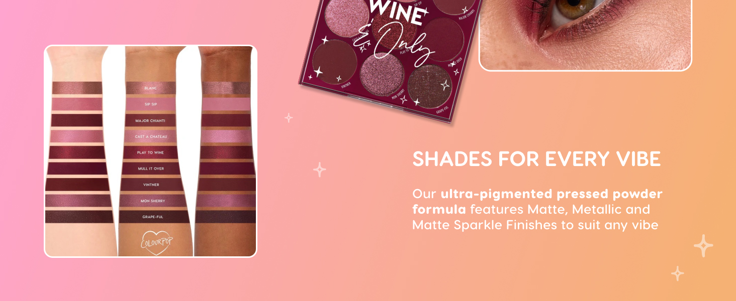 ColourPop Eyeshadow Palette - High-Pigment Eye Makeup with a Long-Wearing Formula
