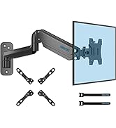 BONTEC Monitor Wall Mount Bracket for 13 to 42 Inch Screens, Gas Spring Arm Wall Mount, Height Ad...