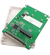 ChenYang mSATA Mini SATA SSD to IDE 44Pin 2.5 inch Hard Disk Case Enclosure Box White for Laptop