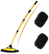 EVERRUSH 56.7" Car Wash Brush Mop Kit Microfiber Car Washing Sponge Mitt with Long Handle Car Cle...