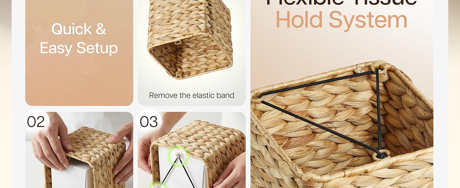wicker tissue box