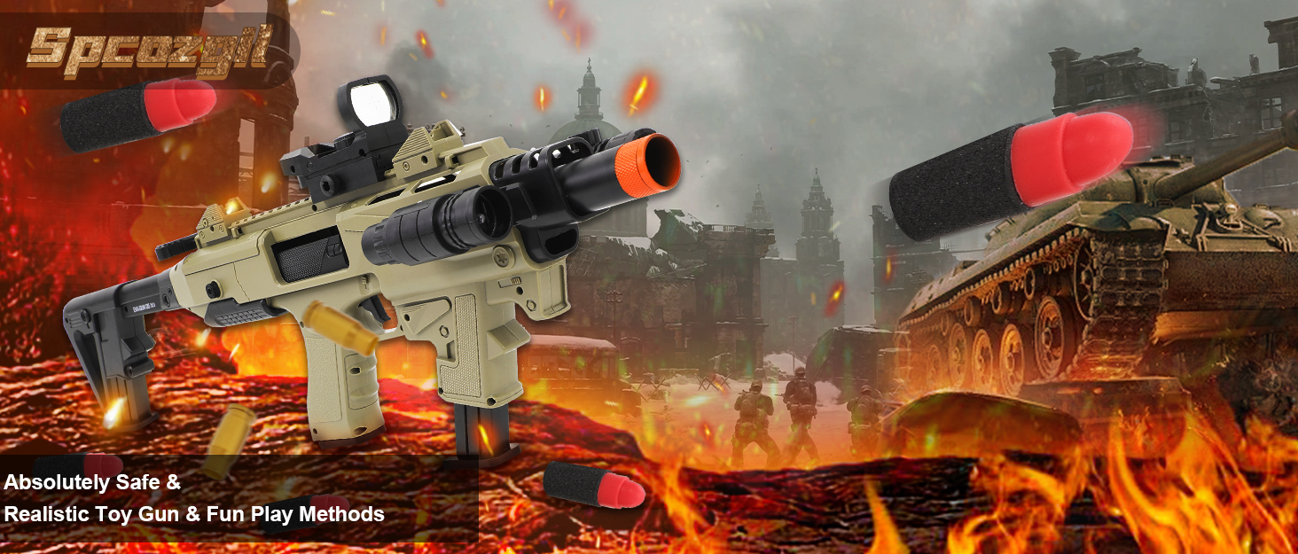 Two Modes Soft Bullet Toy Gun