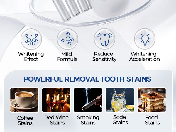 teeth whitening kit strips white sensitive diamond light professional dental