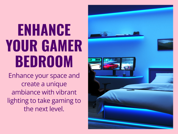 Enhance your gamer bedroom