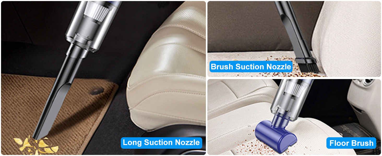 Mini cordless car vacuum