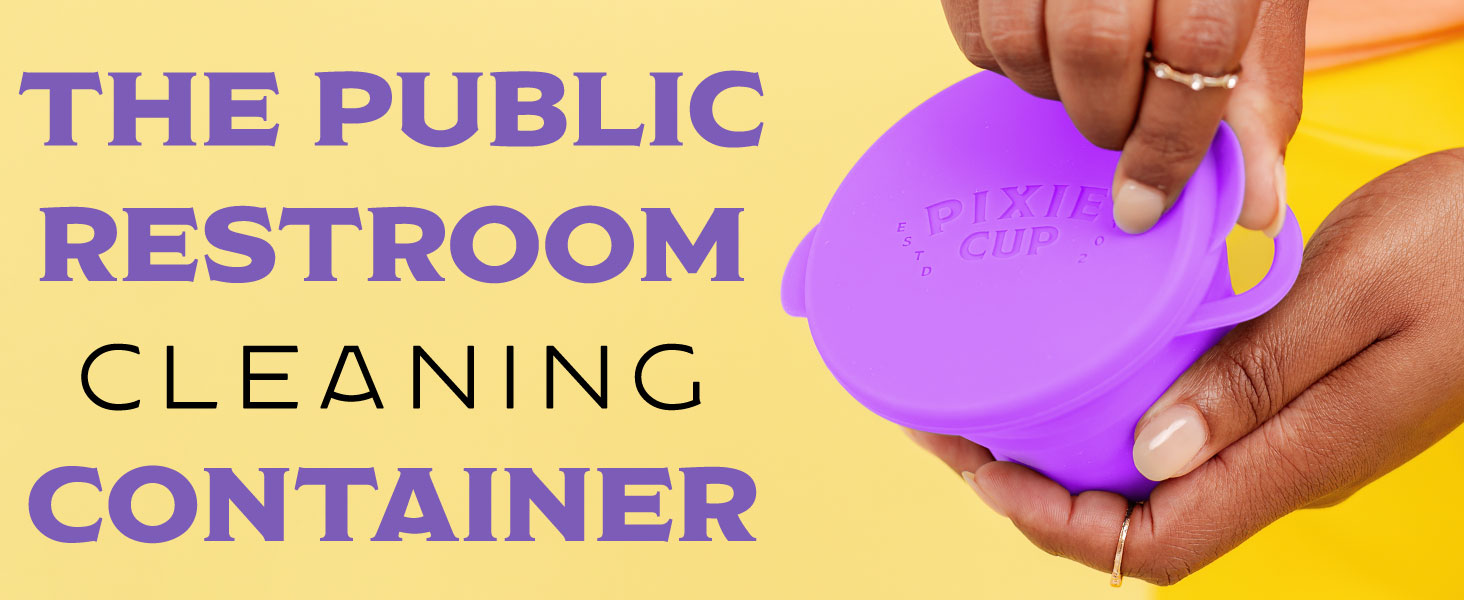 the public restroom cleaning container