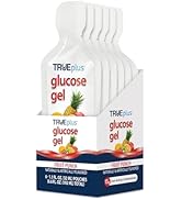 TRUEplus Glucose Gel Pouch, Fruit Punch Flavor, 15g Fast-Acting Carbohydrates Per Serving, Fat Fr...