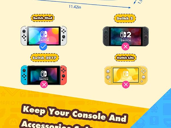 Gurgitat 6in1 Kits Accessories Bundle for Nintendo Switch OLED 2021