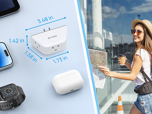 2 prong outlet adapter