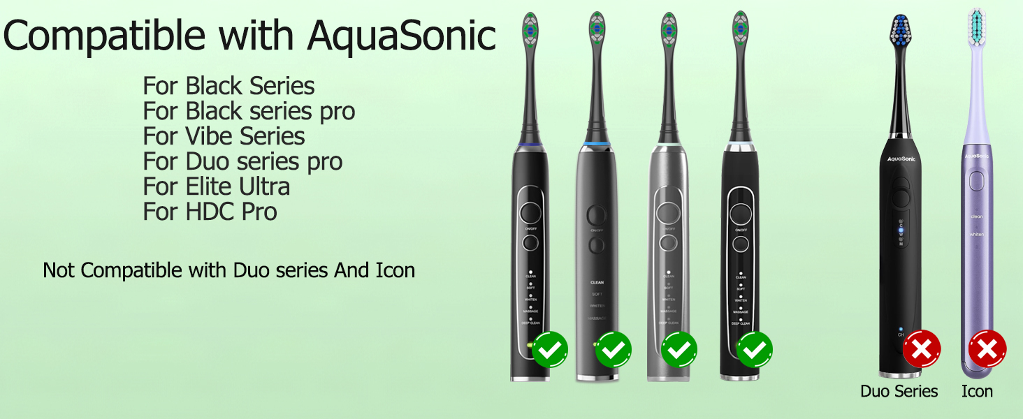 toothbrush heads compatible with aquasonic toothbrush