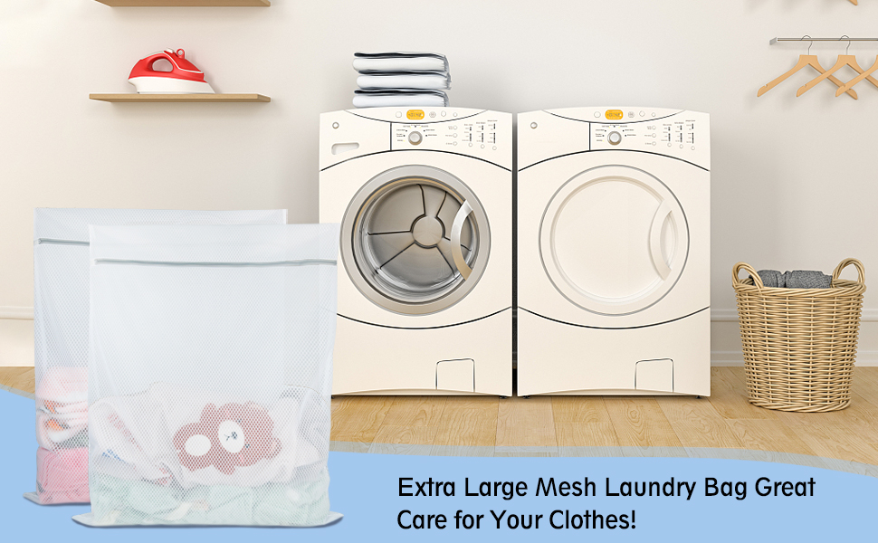 large mesh laundry bags