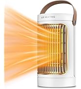 QQT Space Heater,1500W Mini Energy Efficient Space Heaters for Indoor Use,3-Speed Portable Heater...