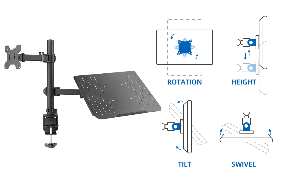 laptop and monitor stand