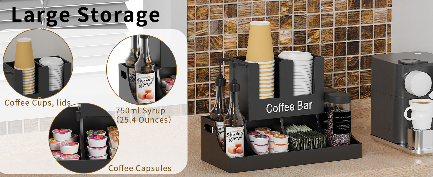 condiment stand shop essentials items storage caddy drink disposable packet estacion de cafe