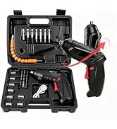 HomeBeyond Cordless Power Screwdriver, Electric Screwdriver Rechargeable Set, 47pcs Bits in Carry...