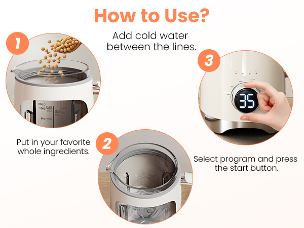 Three Simple Steps Easy to Use!