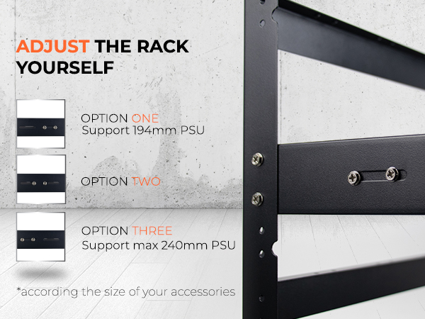 12GPU Stackable Open Frame Mining Rig Frame Chassis