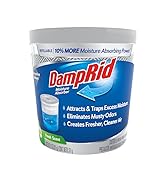 DampRid Refillable Moisture Absorber, 11 oz., 6-Pack – Fresh Scent Moisture Absorbers, 10% More A...