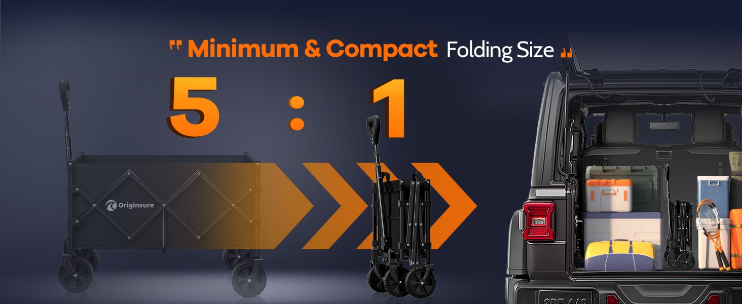 small size easy to fold up and place in the car