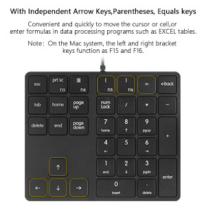 gaming pc macro pad external keyboard for laptop pink number pad gaming keypad keyboard calculator 