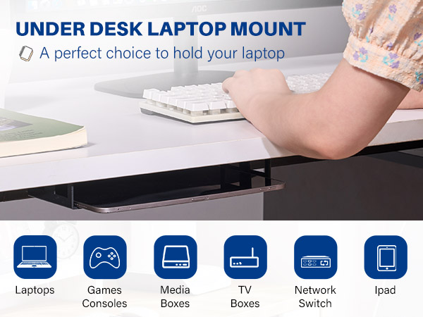Under Desk Laptop Storage Mount