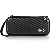 NYXI Carbon One Carrying Case, Hard Shell Protective Travel Bag with 24 Game Cartridges, Compatib...