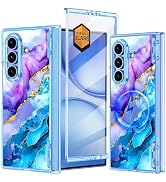 Meshine for Galaxy Z Fold 7 Case Magnetic,[Compatible with MagSafe][Hinge Protection][Built-in Sc...