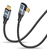 Duttek Right Angle USBC Charging Cord 6.6FT/2M, 240W USB C Cable Fast Charger Cable, 90 Degree US...