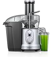 JUILIST Juicer Machines, 1000W Juicer Vegetable and Fruit with 3" Wide Mouth Food Chute, Easy to ...