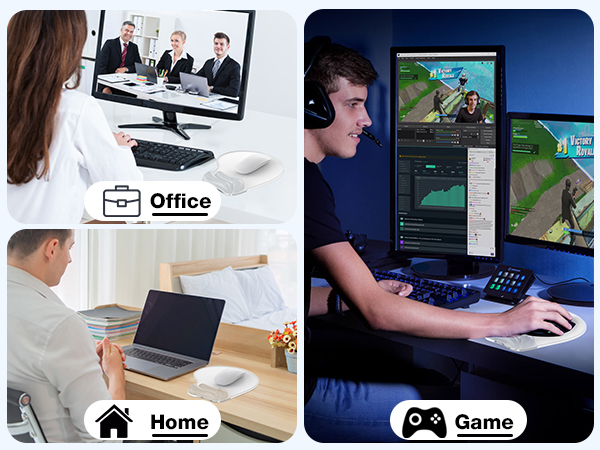 mousepad with wrist support