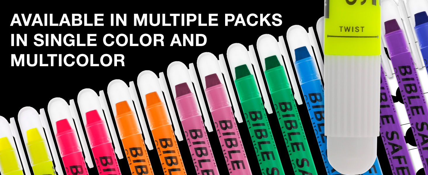 gel crayons highlighters twist up markers bible safe archival quality fade resistant study
