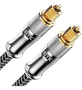EMK Optical Cable 24K Gold-Plated Optical Audio Cable Digital Toslink Cable Spdif Cable Compatibl...