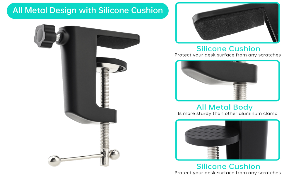 Mic Stand Holder Bracket C Clip for Microphone Suspension Boom