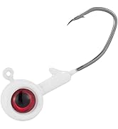 Dr.Fish Crappie Jig 3D Eyes Fishing Jig Head Bass Fishing Crappie Trout Panfish Hook Lure Live Ba...