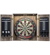 Accudart Match Pro Dartboard Cabinet Set - Official Size - Self Healing Sisal - Modern Style Wood...