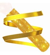 RhymKawa Bling Microphone Sleeve for Universal Wireless Mic Handheld, Golden Glitter on Party (Mi...