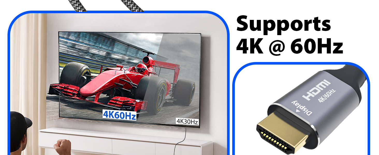 Type C to HDMI Braided Cables