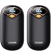Hand Warmers Rechargeable - Magnetic Electric Hand Warmers 2 Pack, LED Display, 4 Settings Fast H...