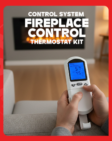 Fireplace control Thermostat kit