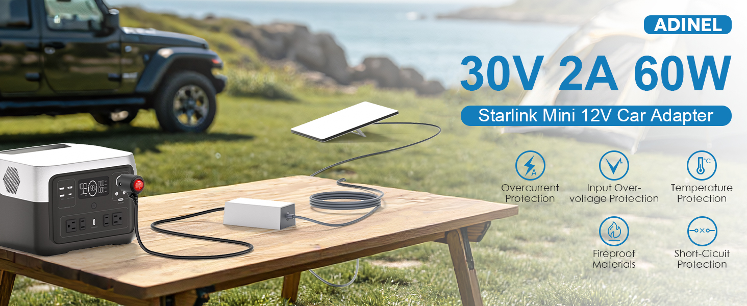 starlink mini 12v adapter