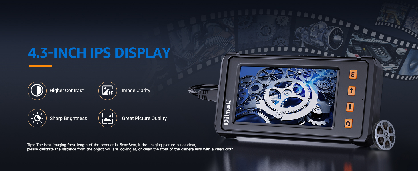 4.3 inch ips display inspection camera for pipe drain sewer with high image clarity sewer camera
