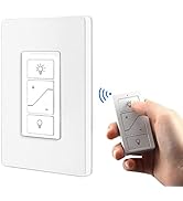Humpptom Light Switch, Dimmer Switch with Wireless Remote Control, Single Pole Smart Switch Suppo...