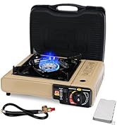 SHINESTAR Dual Fuel Camping Stove with Butane &amp; Propane Compatibility, Portable Stove for Outdoor...