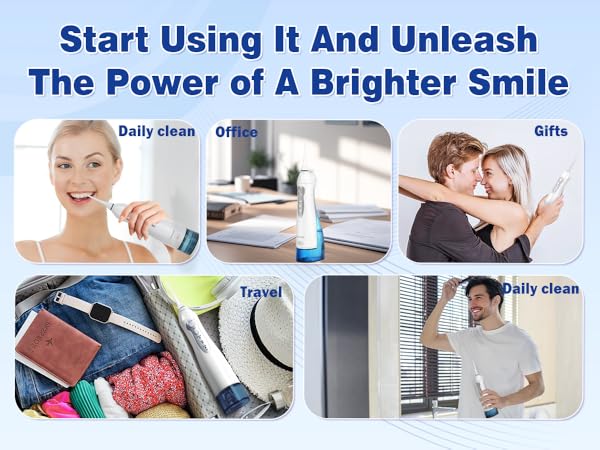 tovendor electric water flosser for travel, office, daily clean use