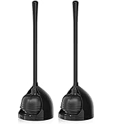 uptronic 2 Pack Toilet Plunger with Holder, Unique Plunger with All-Angle Design, Plungers for Ba...