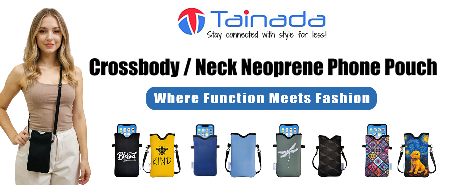Men Women Cross Body Cell Phone Neck Lanyard Phone Pouch Case Bag