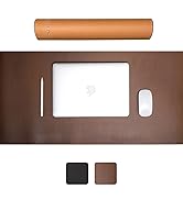 SUNUU Desk Pad-Premium Full Grain Genuine Leather-Handmade with Cowhide Crazy Horse Leather-31.5x...