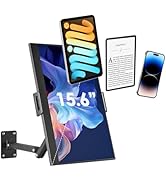 Tablet Wall Mount Holder for ipad,Portable Monitor Stand Mount for 15.6''Max,Aluminum Alloy 360°A...