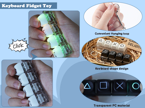 Keyboard Fidget Toy Light Up